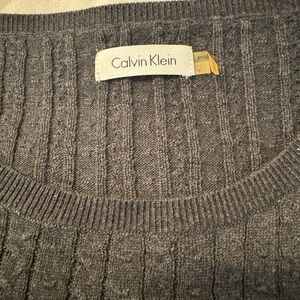 Calvin Klein sweater dress. Dark gray, like new!